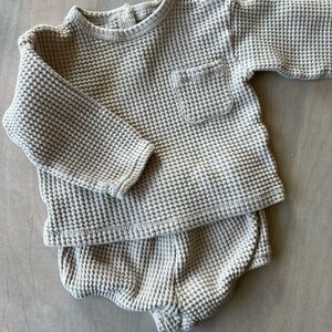 Toddler Waffle Bloomer Set